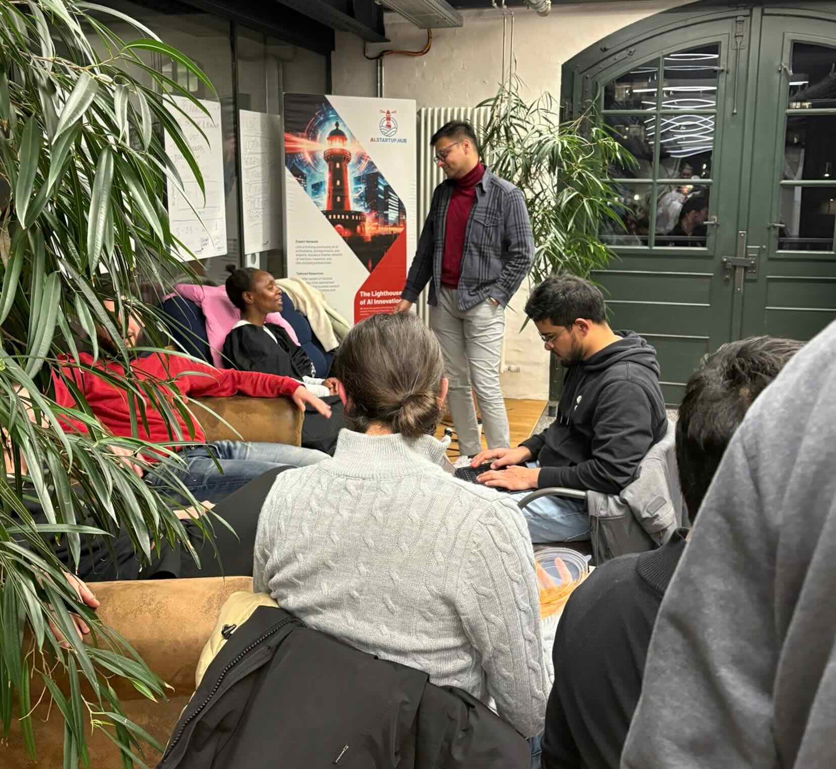 Builders co-working together at build fridays